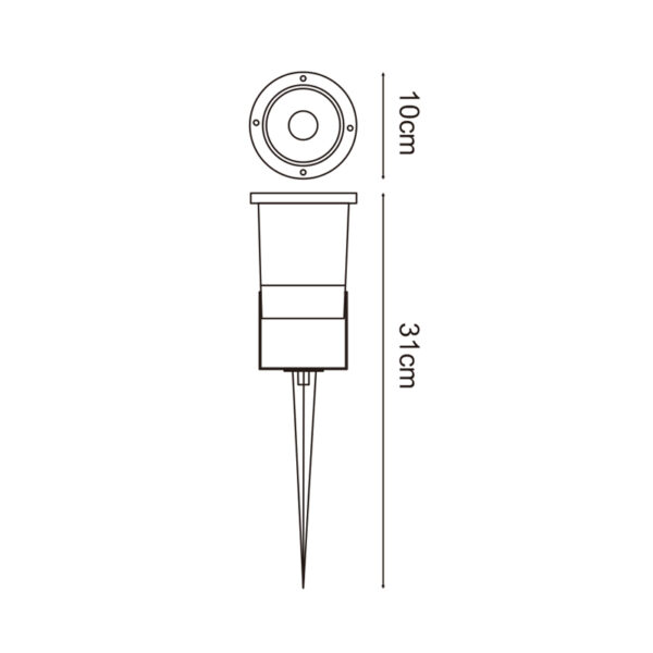 Spot avec Ventur Spike pour GU10 - Ledme - LM7301 – Image 2