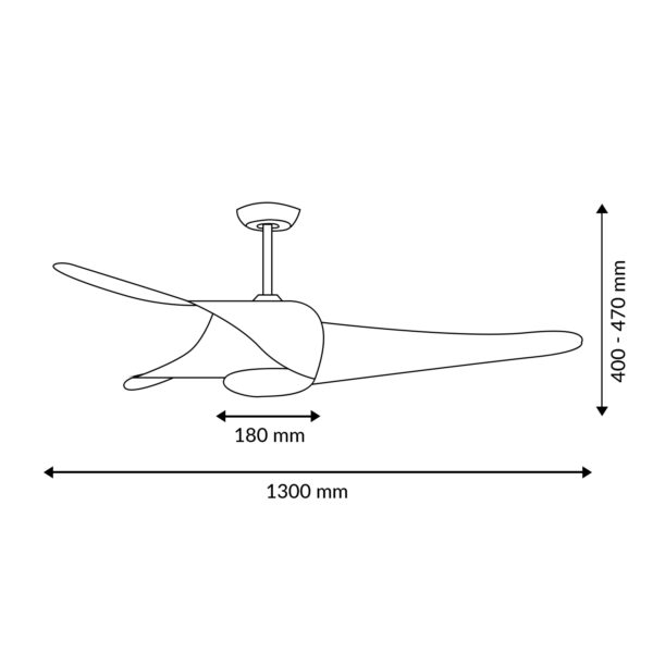 Ventilateur de Techo LED Madera Fanton CCT - Ledme - LM8081 – Image 2