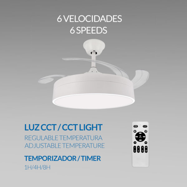 Ventilateur de plafond LED Messe CCT - Ledme - LM8086 – Image 5