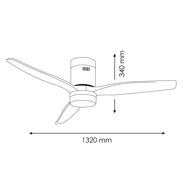 Ventilateur de plafond LED White Energy - Ledme - LM8090 – Image 2