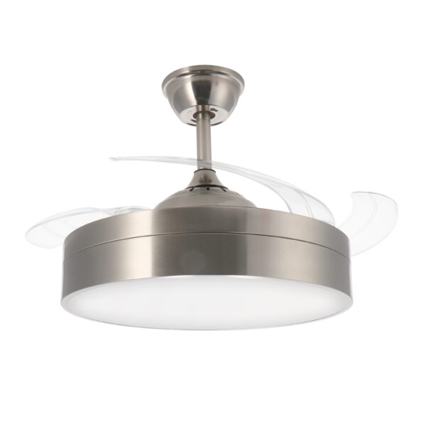 Ventilateur de plafond LED Messe Nickel CCT - Ledme - LM8093 – Image 3