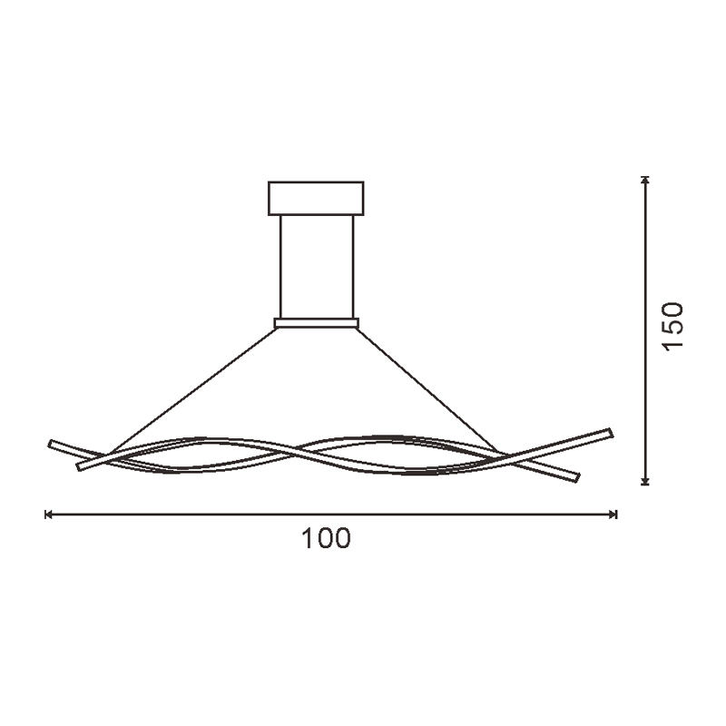 Plafonnier LED Knot CCT - Ledme - LM8116 – Image 2