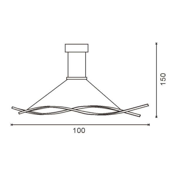 Plafonnier LED Twist 22W CCT - Ledme - LM8117 – Image 2