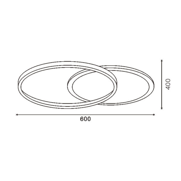 Plafonnier LED Anneaux - DSC CCT - Ledme - LM8121 – Image 2