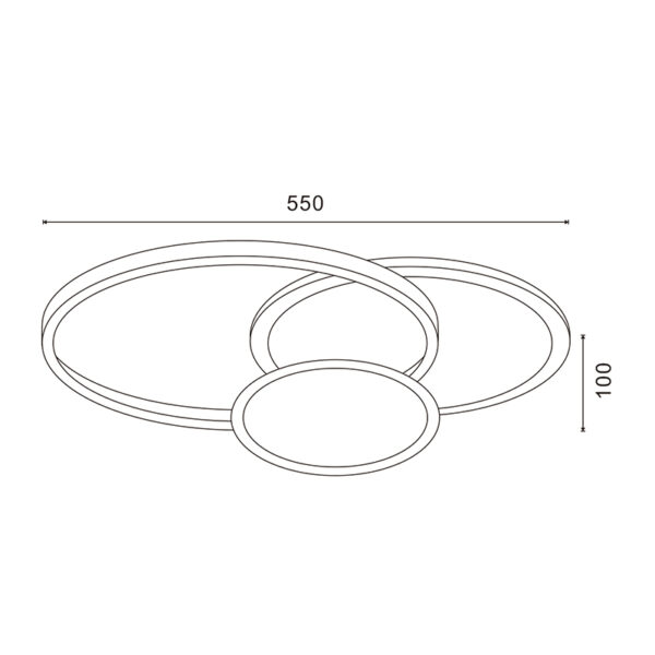 Plafonnier LED Lunar CCT - Ledme - LM8125 – Image 2