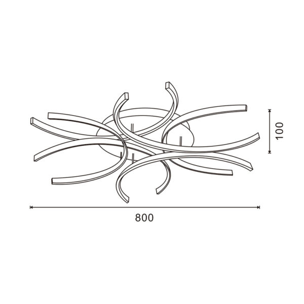 Plafonnier LED Pétales CCT - Ledme - LM8127 – Image 2