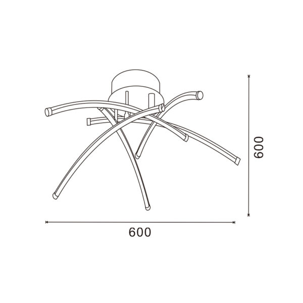 Plafonnier LED Aranha CCT - Ledme - LM8129 – Image 2