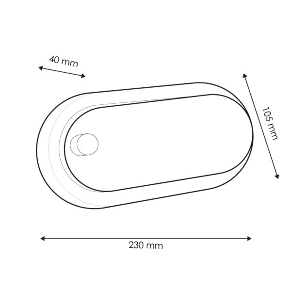 Plafonnier LED avec Sphère 12W PIR 360º Détecteur de Mouvement IP54 4500K - Ledme - LM8216 – Image 2