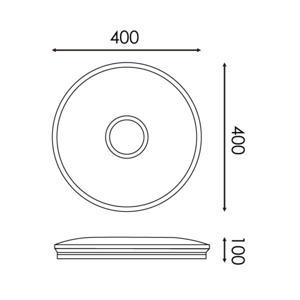 Plafonnier LED Circulaire Bari CCT 40W CCT - Ledme - LM8232 – Image 2