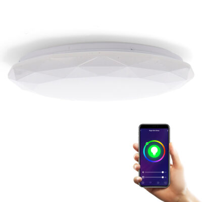 Plafonnier LED SmartHome Dial 24W App CCT - Ledme - LM8233