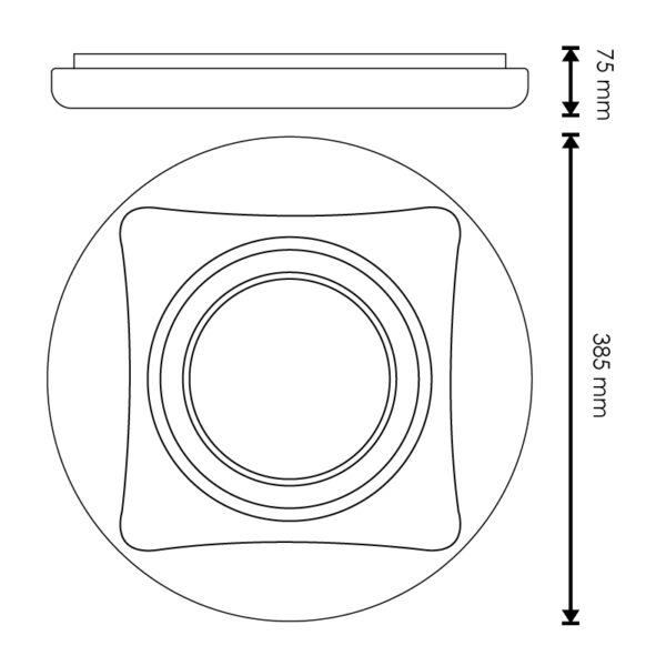 Plafonnier LED Circulaire CCT Remo 40W - Ledme - LM8234 – Image 2