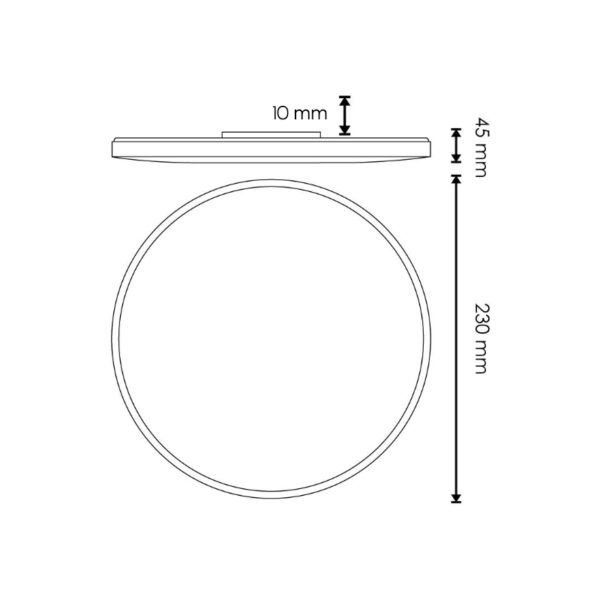 Plafon LED Circulaire Sens 15W 4500K - Ledme - LM8252 – Image 2