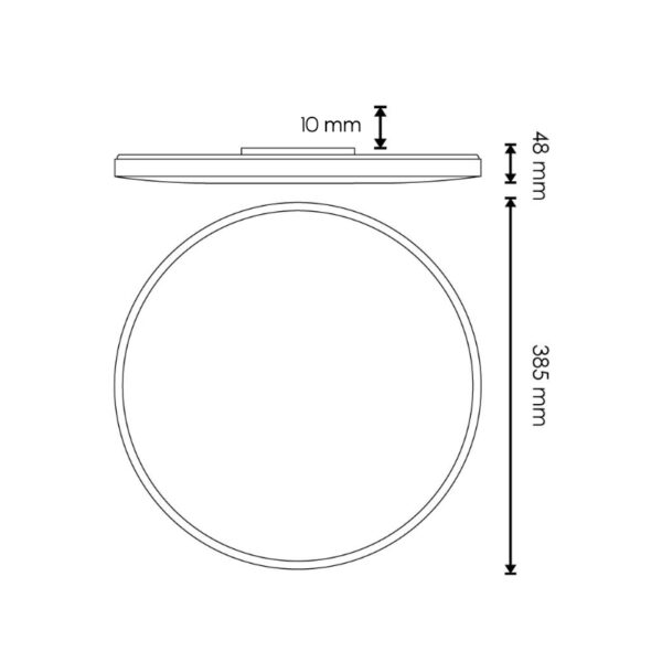 Plafon LED Circulaire Sens 40W 6000K - Ledme - LM8257 – Image 2