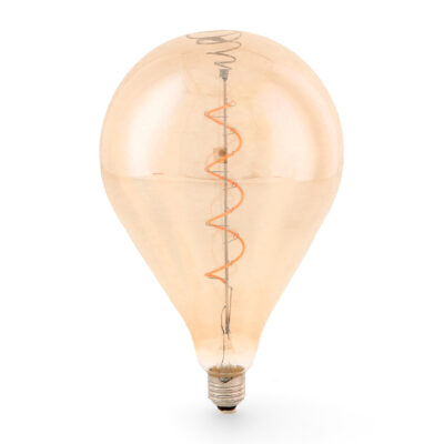 Ampoule LED à Filament Spiralé E27 A160 4W Ambre - Ledme - LM8575
