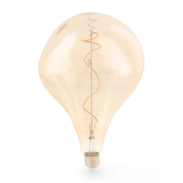 Ampoule LED à Filament Spiralé E27 A165 4W Ambre - Ledme - LM8576
