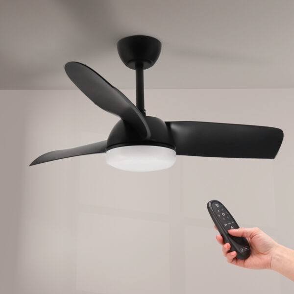 Ventilateur de plafond LED à face noire - Ledme - LM8802