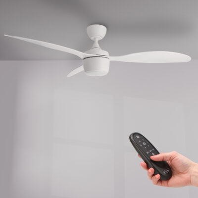 Ventilateur de plafond LED Lin Blanc - Ledme - LM8803