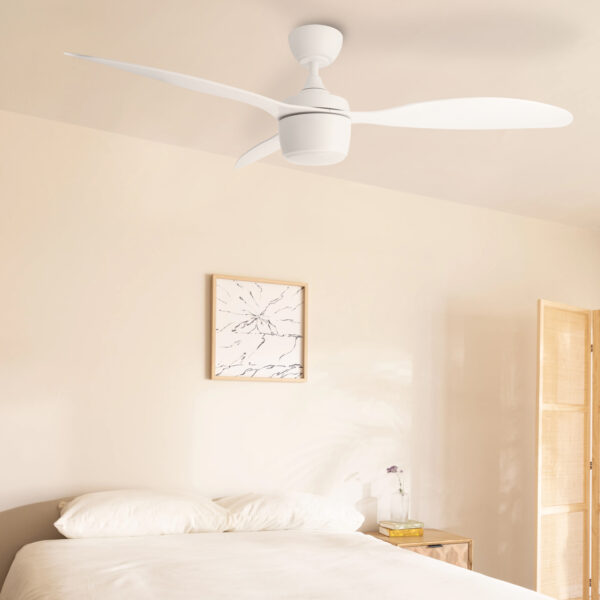 Ventilateur de plafond LED Lin Blanc - Ledme - LM8803 – Image 3
