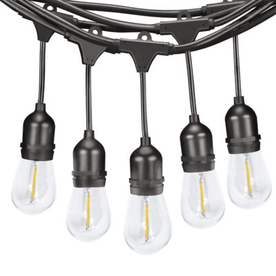 Guirlande Led Solaire 3W avec 10 Ampoules Extérieures E27 IP65 - 3000K 3000K - Ledme - LM8958