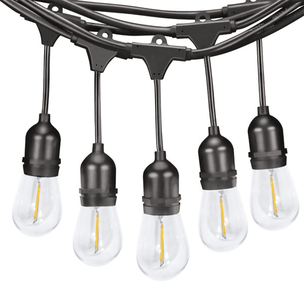 Guirlande Led Solaire 3W avec 10 Ampoules Extérieures E27 IP65 - 3000K 3000K - Ledme - LM8958