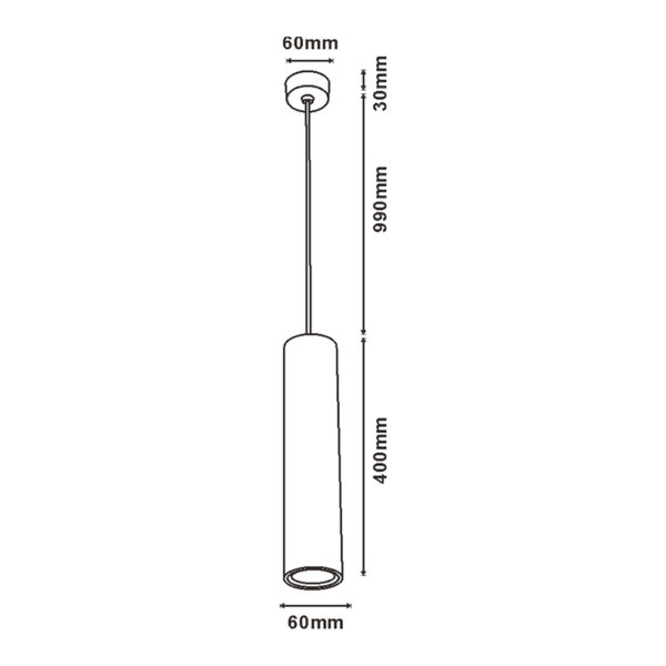 Plafonnier GU10 Paipu Blanc - Ledme - LM8981 – Image 2
