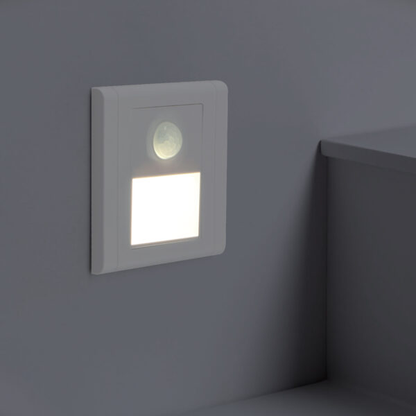 Balise LED Encastrable avec Capteur PIR Nomis Carré 1,2W 4500K - Ledme - LM9001 – Image 3