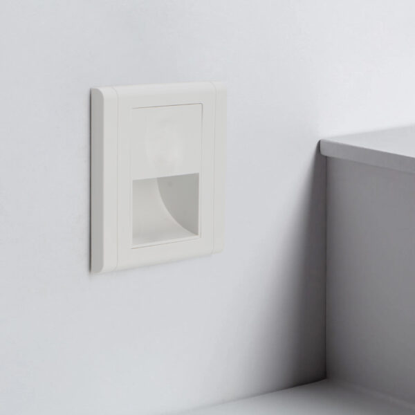 Baliza LED Empotable Nomis Carré 1,2W 4500K - Ledme - LM9003