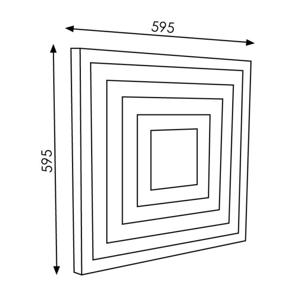 Extracteur Ofair 60X60 cm 50W - Ledme - LM9019 – Image 2