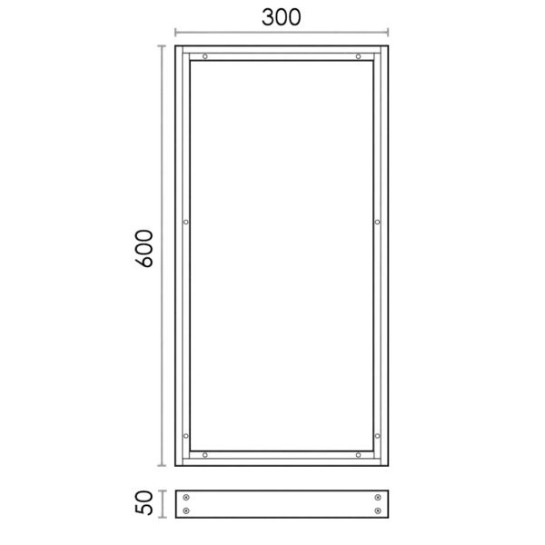 Kit surface panneau 60X30 Blanc - Ledme - LM9037 – Image 2