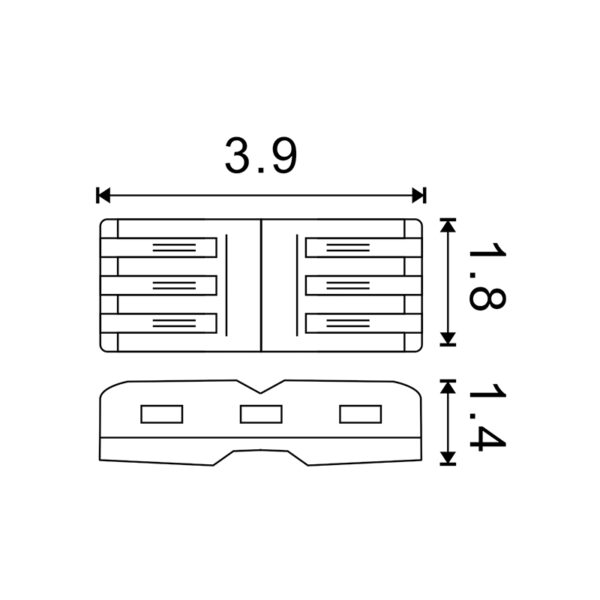 Connecteur rapide 3 entrées jusqu'à 4 mm² - Ledme - LM9055 – Image 2