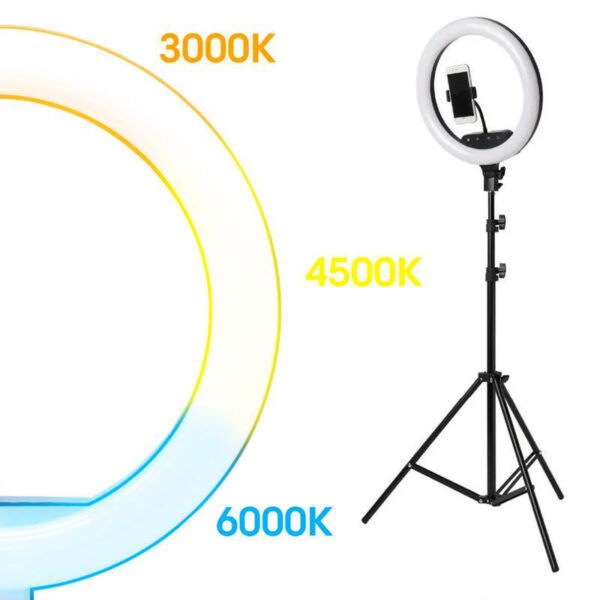 Kit d'éclairage annulaire LED pour selfie 10 pouces CCT - Ledme - LM9061 – Image 6