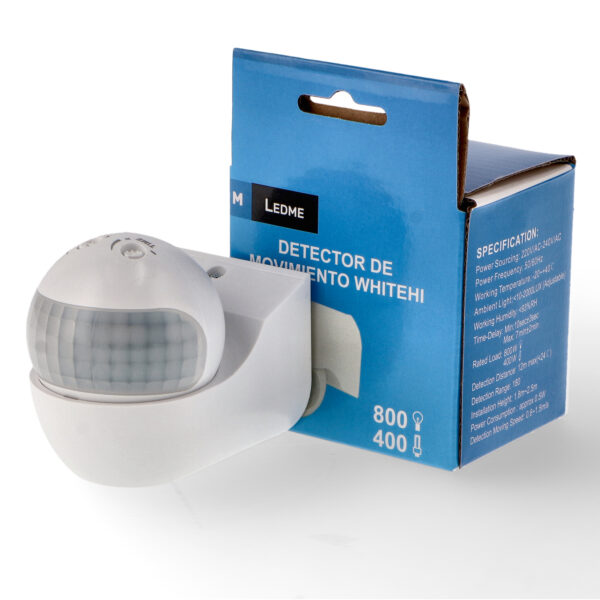 Détecteur de mouvement PIR Whitehi Surface 180º - Ledme - LM9116 – Image 2