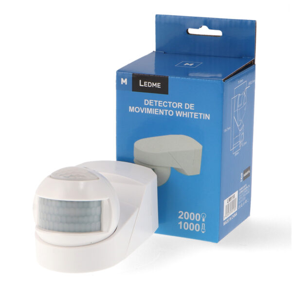 Détecteur de mouvement PIR Whitetin Surface 180º - Ledme - LM9118 – Image 2