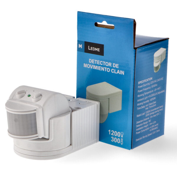 Détecteur de mouvement PIR Clain Surface 180º - Ledme - LM9122 – Image 3