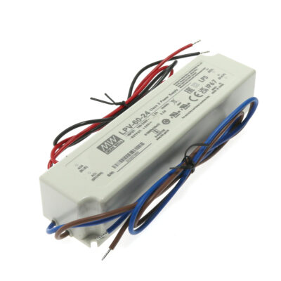 Alimentation pour bandes LED Mean Well 60W 24VDC IP67 LPV-60-24 - Ledme - LPV-60-24