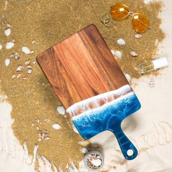 Planches à fromage d'acacia moyennes  -  Ocean Vibes  - LYNN & LIANA