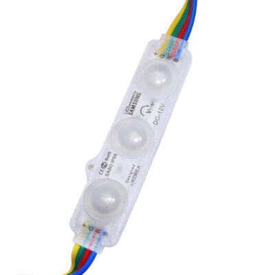 Guirlande de 20 Modules de 3 LED SMD Samsung 12V DC 1W RGB - Ledme - LM7163