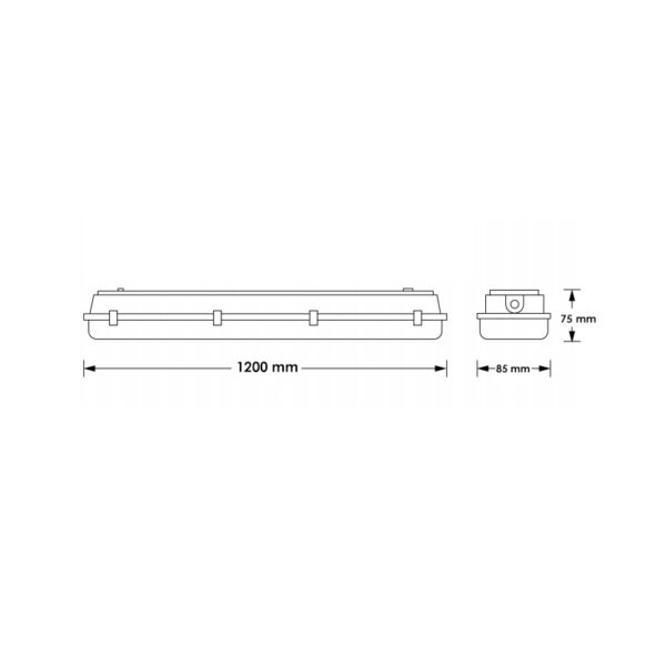 Écran étanche LED connectable Proline 40W 1200mm CCT - Ledme - LM1106 – Image 2