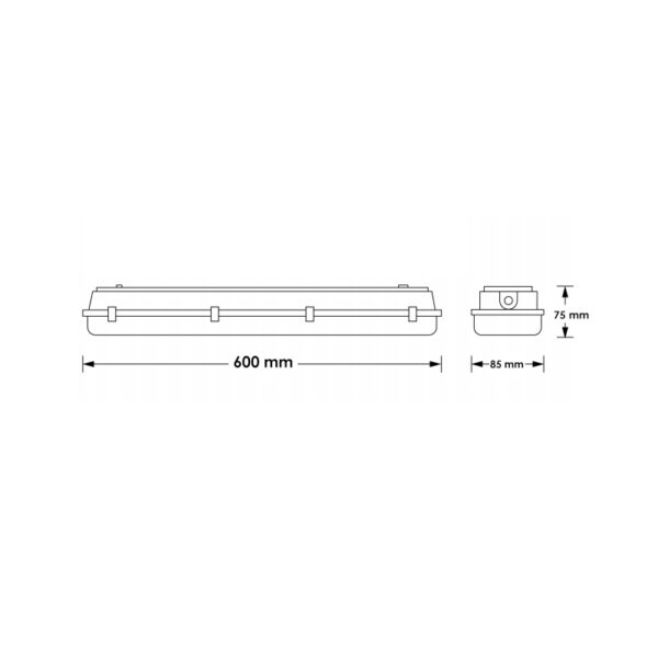 Écran étanche LED connectable Proline 18W 600mm CCT - Ledme - LM1105 – Image 2