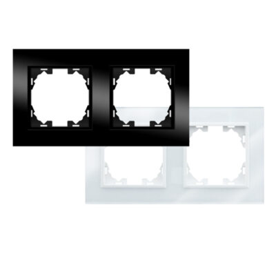 Cadre en verre pour 2 modules - FB Blanc - Ledme - FB-49-W