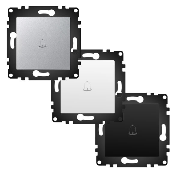 Interrupteur de sonnette simple - PJ Blanc - Ledme - PJ-06-W