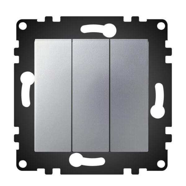 Interrupteur triple simple - PJ Noir - Ledme - PJ-17-B – Image 5
