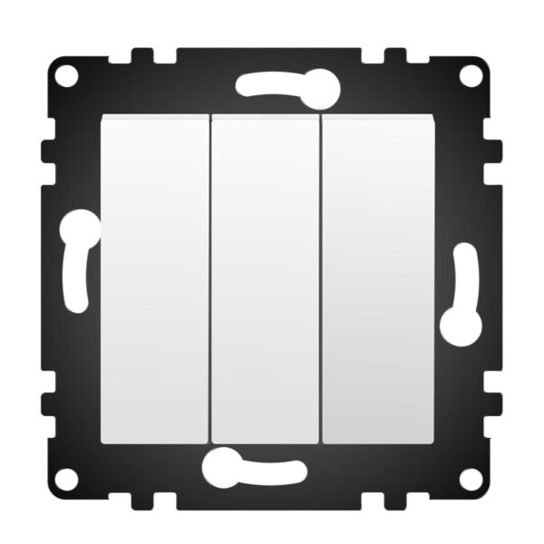 Interrupteur triple simple - PJ Noir - Ledme - PJ-17-B – Image 4