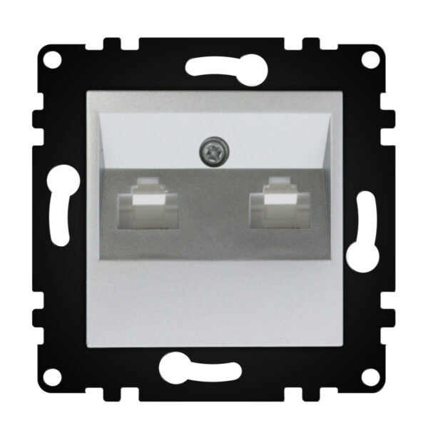 Module Prise Internet + Téléphone - PJ Noir - Ledme - PJ-42-B – Image 6