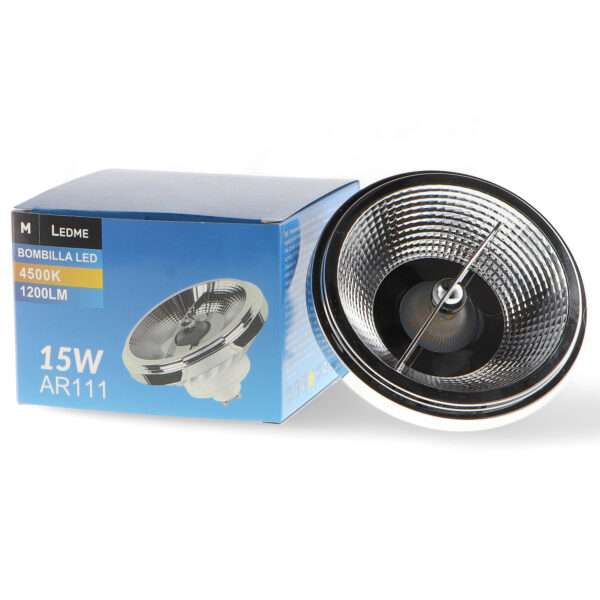 Bombilla LED Étoile GU10 AR111 15W 24º 4500K - Ledme - LM7155