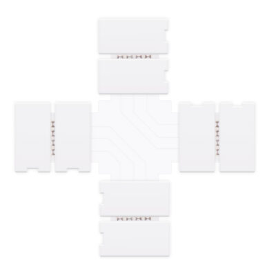 Connecteur pour Réglette 10MM 12V/24V RGB Type X - Ledme - LM2176