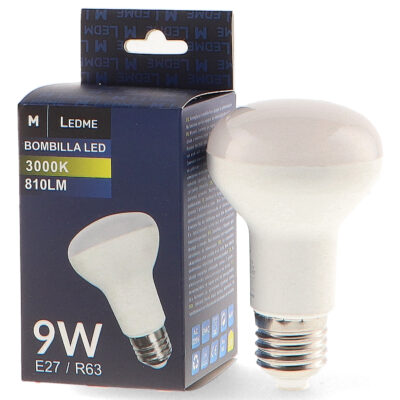 Ampoule LED E27 R63 9W 3000K - Ledme - LM7086