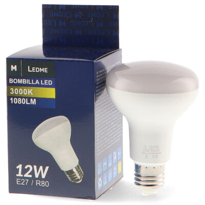 Ampoule LED E27 R80 12W 6000K - Ledme - LM7087