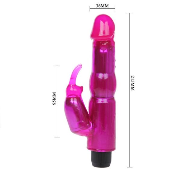 BAILE - VIBRATEUR AVEC STIMULATEUR ROSE RÉGLABLE - – Image 3