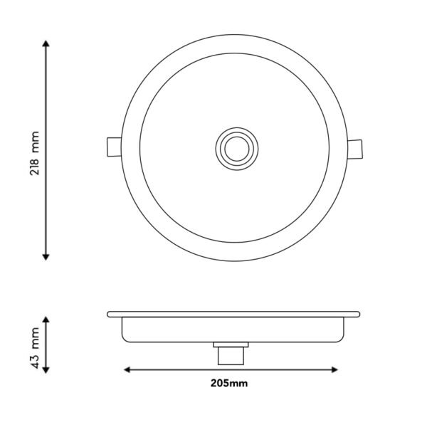 Panneau LED Circulaire Série Sensor Light 18W 6000K - Ledme - LM5573 – Image 2